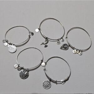 Alex and Ani Bundle‎ Lot of 5 Charm Bracelets 2013 2015